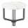 Tavolino ANTICA 41x55 cm nero/marmor decor
