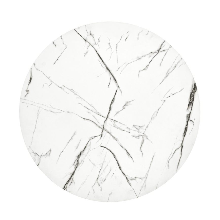 Tavolino ANTICA 41x55 cm nero/marmor decor