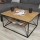 Tavolino basso BASICLOFT 40x80 cm nero/marrone