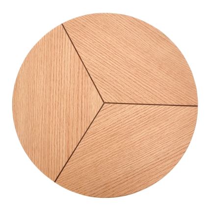 Tavolino CARIDA 49x45 cm nero/quercia