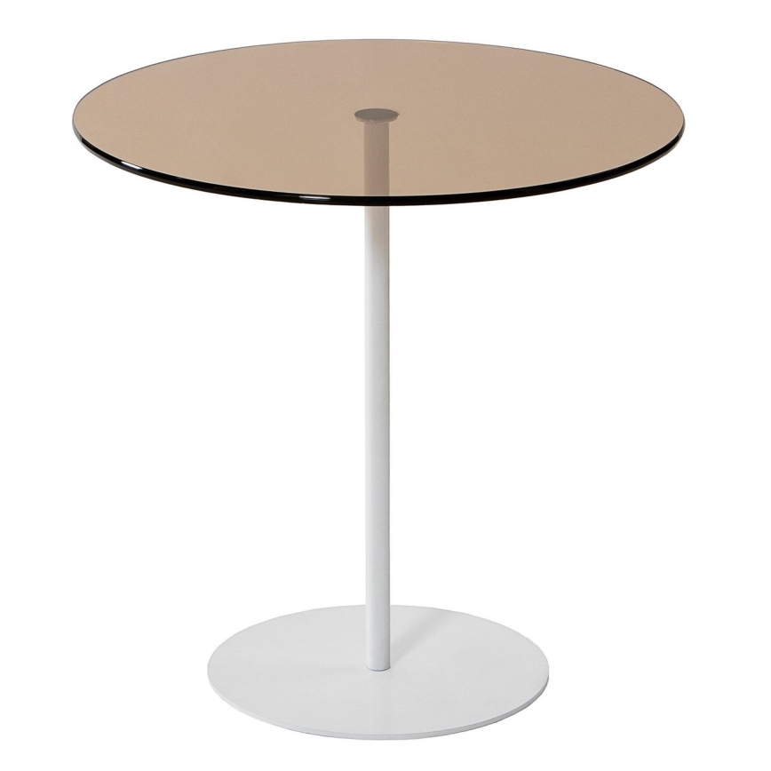 Tavolino CHILL 50x50 cm bianco/bronzo
