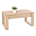 Tavolino con cassetti NEA 52x110 cm beige/quercia sonoma