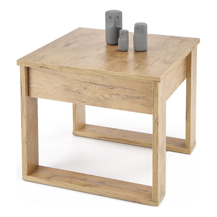 Tavolino con cassetto NEA 52x60 cm quercia wotan