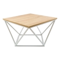 Tavolino CURVED 60x60 cm bianco/beige