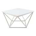 Tavolino CURVED 60x60 cm bianco