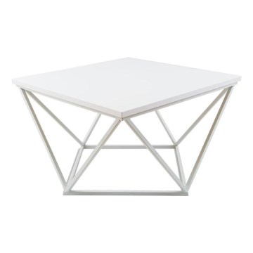 Tavolino CURVED 60x60 cm bianco