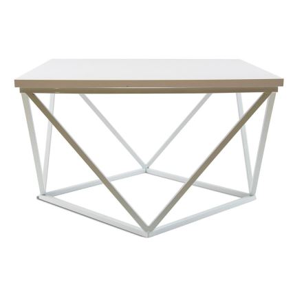 Tavolino CURVED 60x60 cm bianco