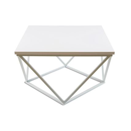 Tavolino CURVED 60x60 cm bianco