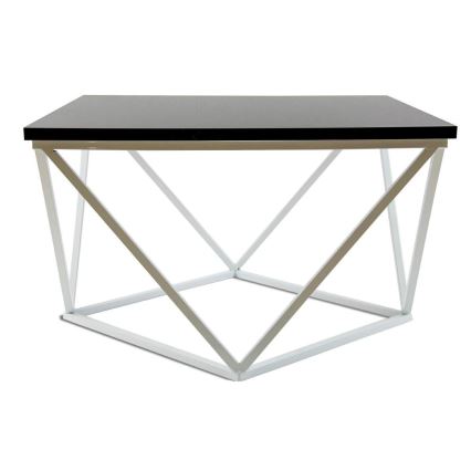 Tavolino CURVED 60x60 cm bianco/nero