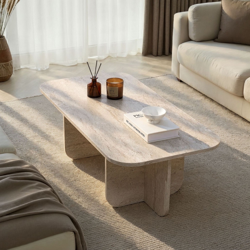 Tavolino da salotto AKIRA 120x60 cm beige