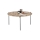 Tavolino da salotto AURA, diametro 74 cm, rovere/antracite