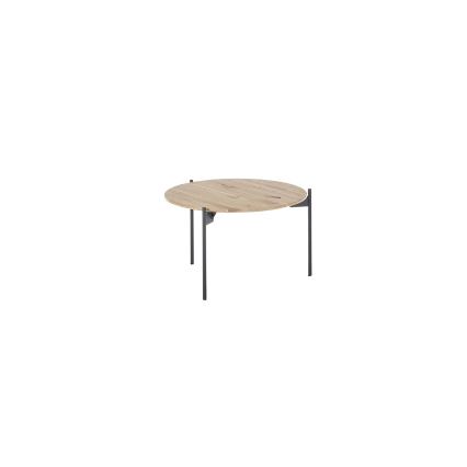Tavolino da salotto AURA Ø 55 cm rovere/antracite