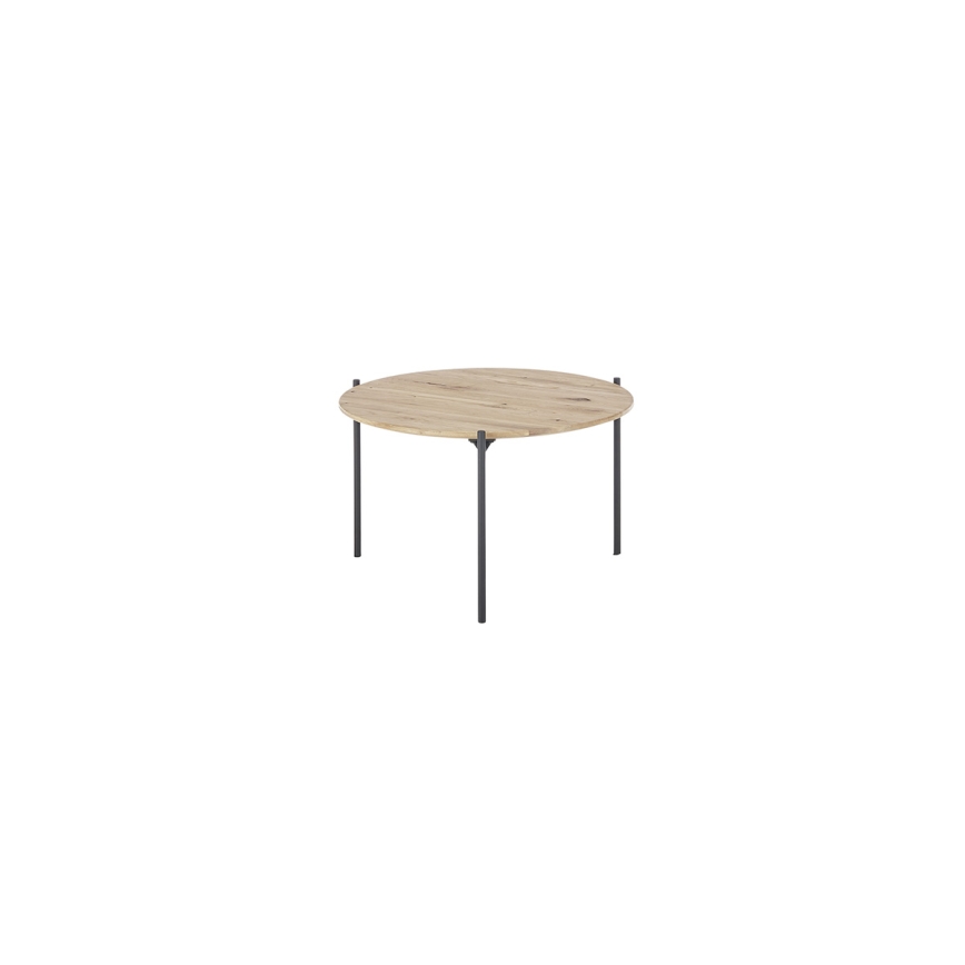 Tavolino da salotto AURA Ø 55 cm rovere/antracite