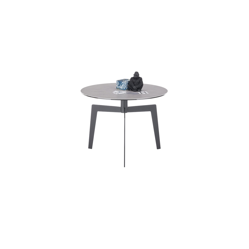 Tavolino da salotto BALANCE Ø 60 cm, grigio/antracite