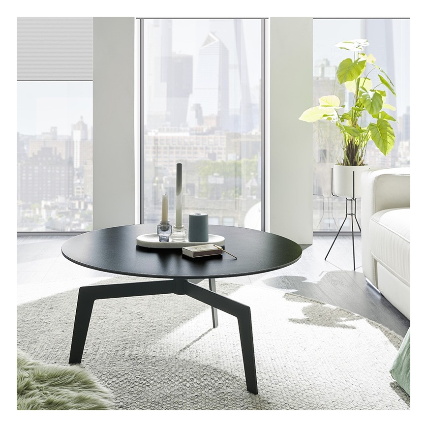 Tavolino da salotto BALANCE Ø 80 cm, grigio/antracite