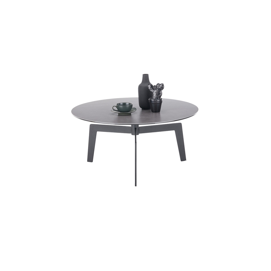 Tavolino da salotto BALANCE Ø 80 cm, grigio/antracite