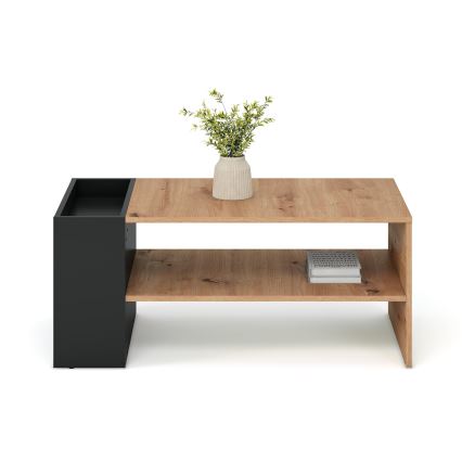 Tavolino da salotto BELA 100 x 42 cm, rovere artisan/antracite