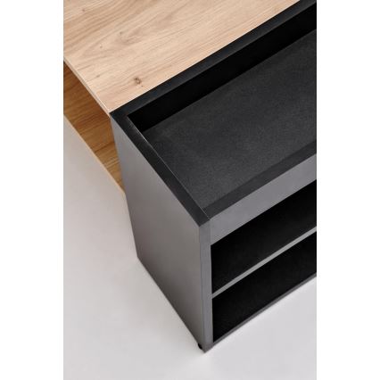 Tavolino da salotto BELA 100 x 42 cm, rovere artisan/antracite