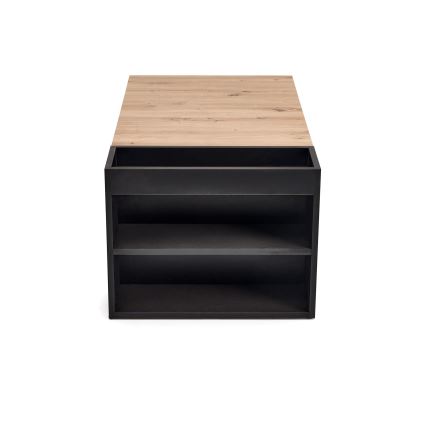 Tavolino da salotto BELA 100 x 42 cm, rovere artisan/antracite