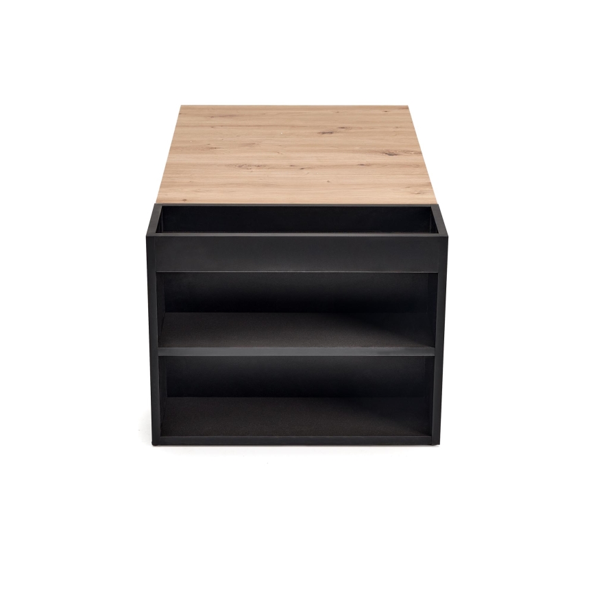 Tavolino da salotto BELA 100 x 42 cm, rovere artisan/antracite