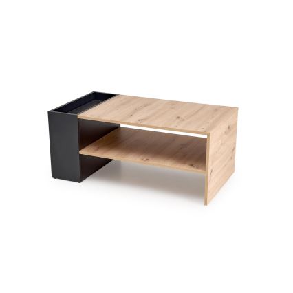 Tavolino da salotto BELA 100 x 42 cm, rovere artisan/antracite