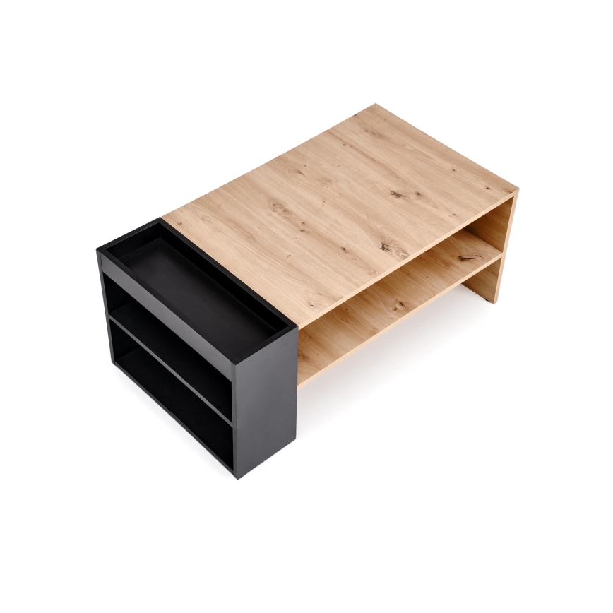 Tavolino da salotto BELA 100 x 42 cm, rovere artisan/antracite