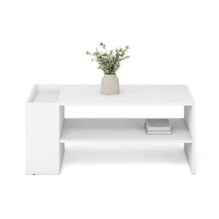 Tavolino da salotto BELA 100x42 cm bianco