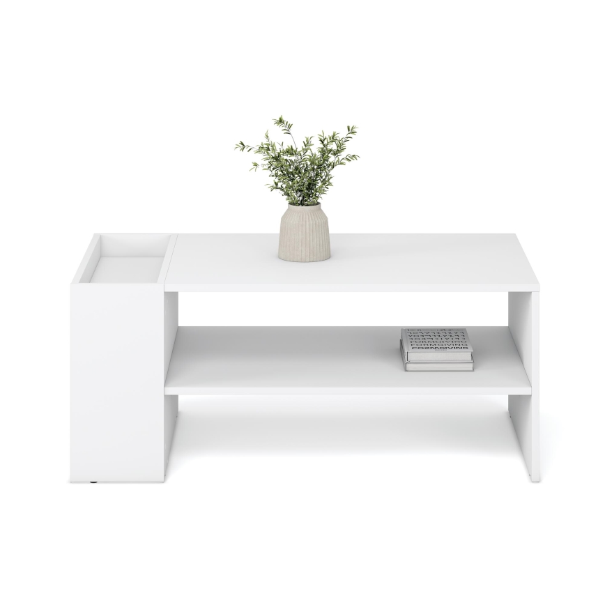 Tavolino da salotto BELA 100x42 cm bianco