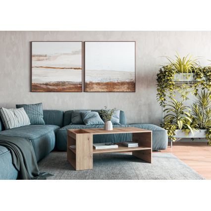 Tavolino da salotto BELA 100x42 cm rovere artisan