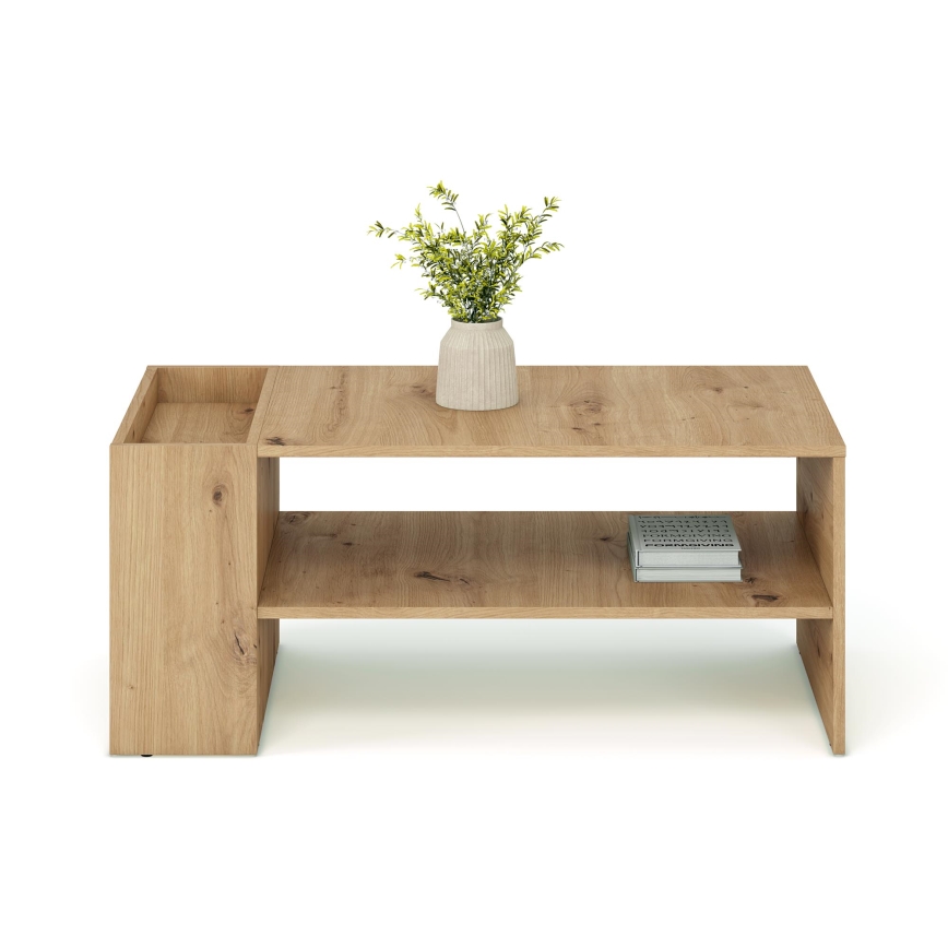 Tavolino da salotto BELA 100x42 cm rovere artisan