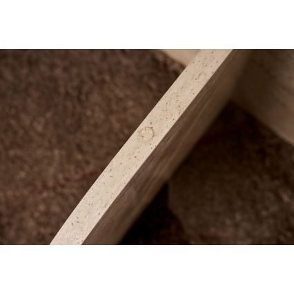 Tavolino da salotto BUBBLE Ø 75 cm beige/trasparente