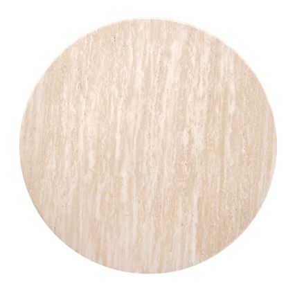 Tavolino da salotto CALDO Ø 50 cm marrone/beige