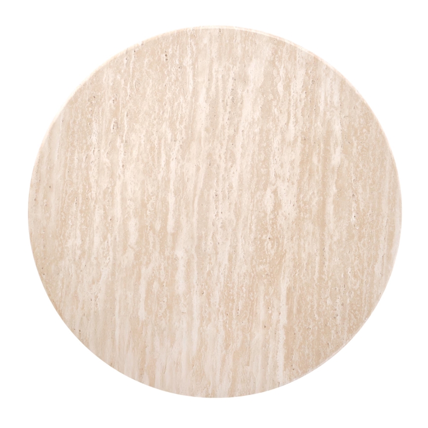 Tavolino da salotto CALDO Ø 50 cm marrone/beige