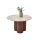 Tavolino da salotto CALDO Ø 80 cm marrone/beige