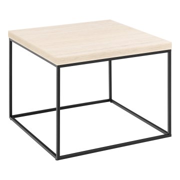 Tavolino da salotto CAMILO 60x60 cm in travertino