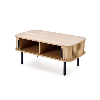 Tavolino da salotto CASA 90x50 cm marrone/nero