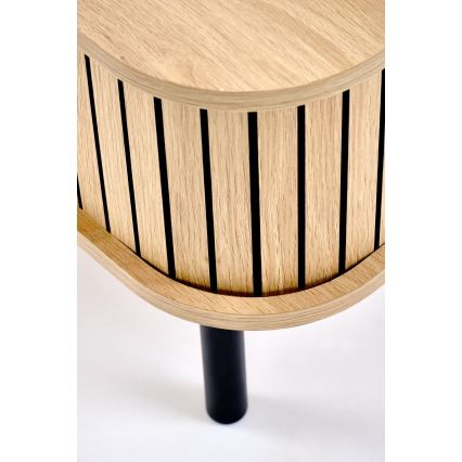 Tavolino da salotto CASA 90x50 cm marrone/nero