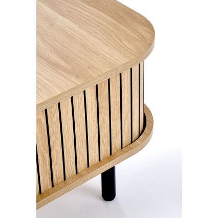 Tavolino da salotto CASA 90x50 cm marrone/nero