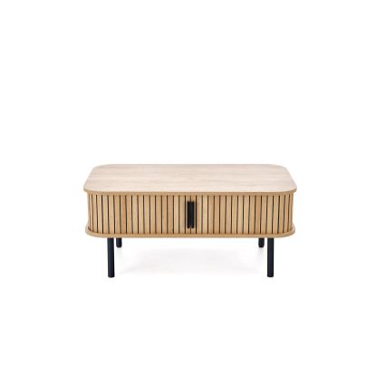 Tavolino da salotto CASA 90x50 cm marrone/nero