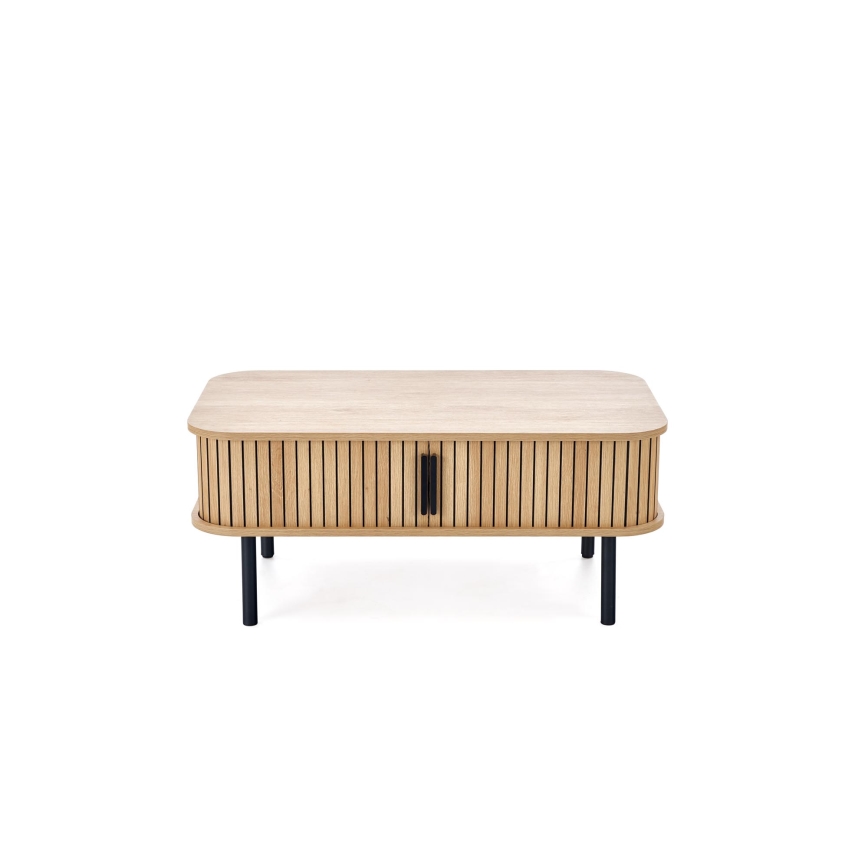 Tavolino da salotto CASA 90x50 cm marrone/nero