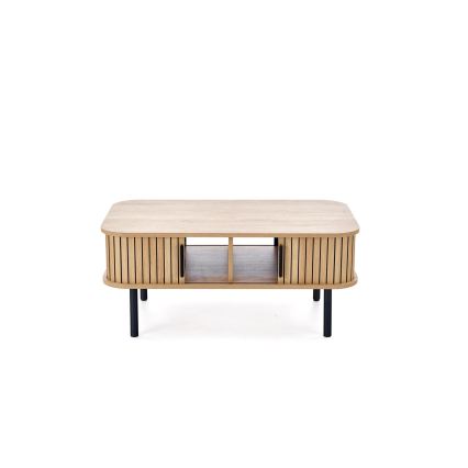 Tavolino da salotto CASA 90x50 cm marrone/nero