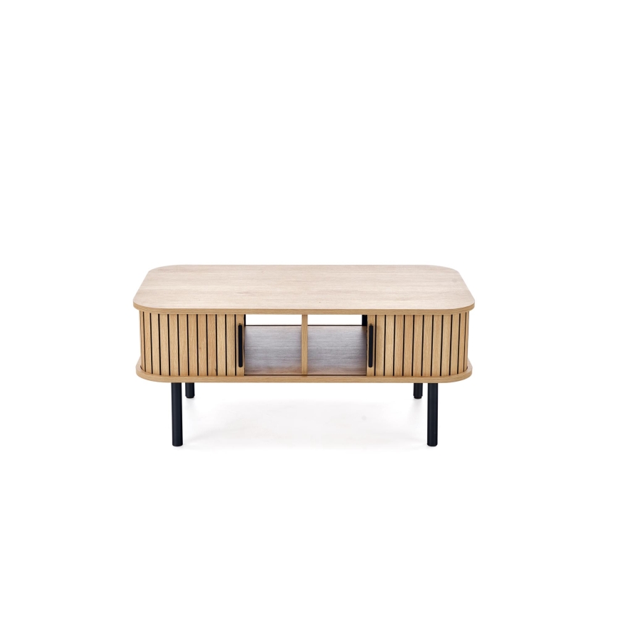 Tavolino da salotto CASA 90x50 cm marrone/nero