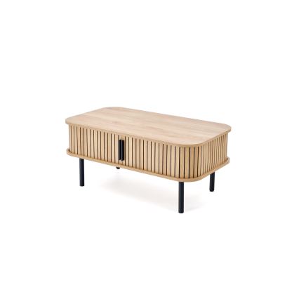 Tavolino da salotto CASA 90x50 cm marrone/nero