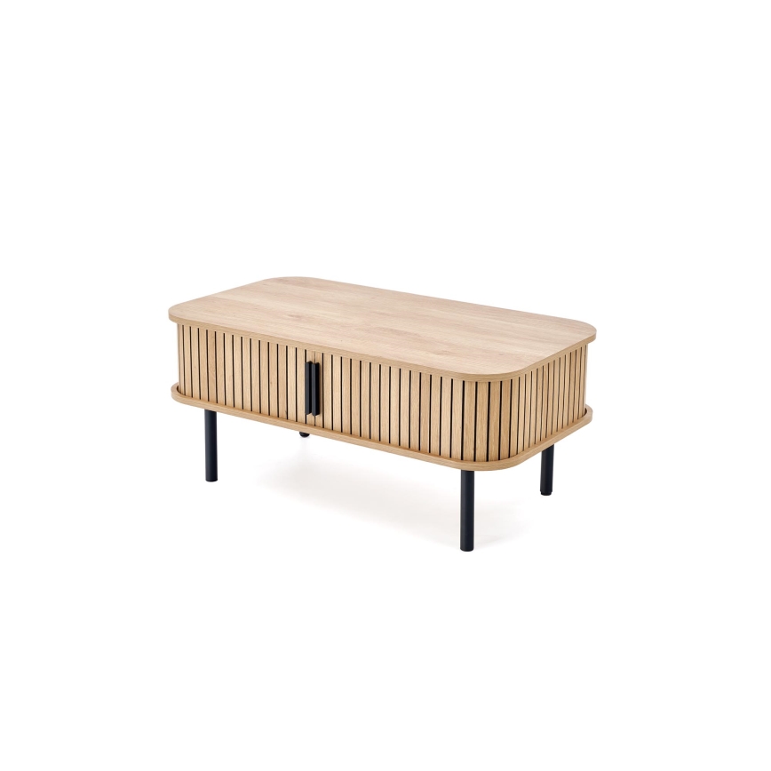 Tavolino da salotto CASA 90x50 cm marrone/nero
