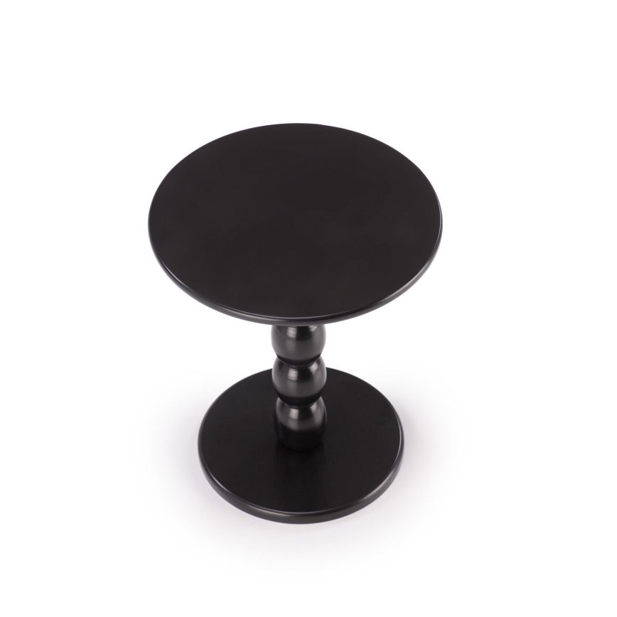 Tavolino da salotto CIRILA Ø 40 cm nero