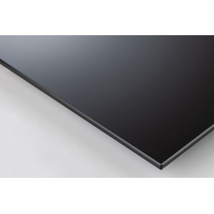 Tavolino da salotto con piano alzabile ENZO 110x60 cm nero/rovere