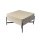 Tavolino da salotto con piano elevabile e ripiano OASIS 75x75 cm crema/nero