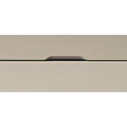 Tavolino da salotto con piano elevabile e ripiano OASIS 75x75 cm crema/nero