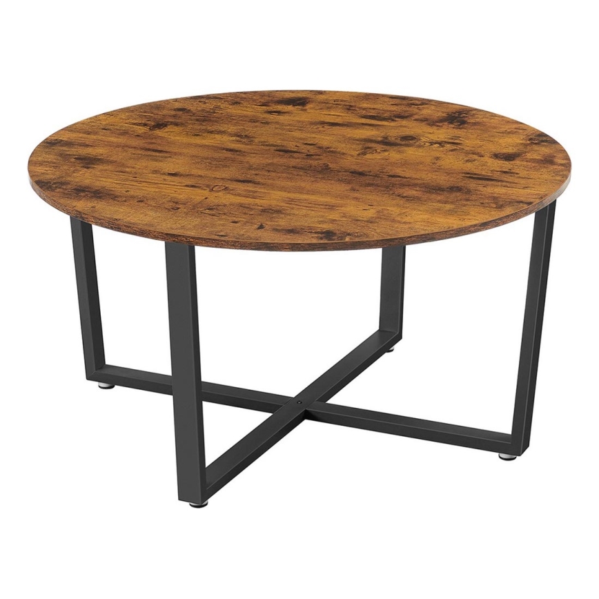 Tavolino da salotto ELDUR marrone/nero