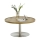 Tavolino da salotto FOCUS Ø 80 cm rovere/acciaio inox